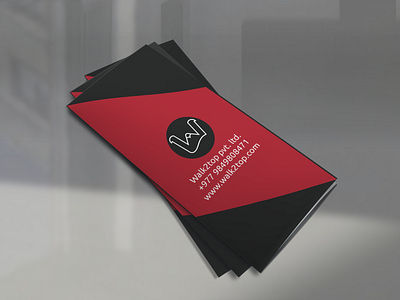 Walk2Top Brochure branding design vector