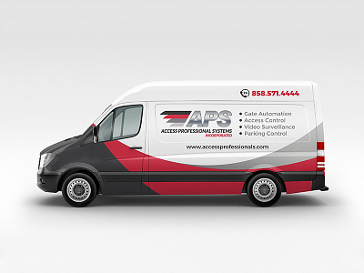 APS Access Professional Systems Incorporated van wrap advertising