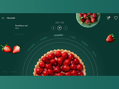 Strawberry Pie app branding design illustration ui
