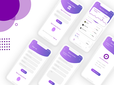 Carnival Bank adobe illustrator adobe xd app app interface application application ui banking figma humaninterction interactiondesign transactions ui ux