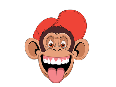 Monkey Illustration art illustration illustrator inspiration sketches vector