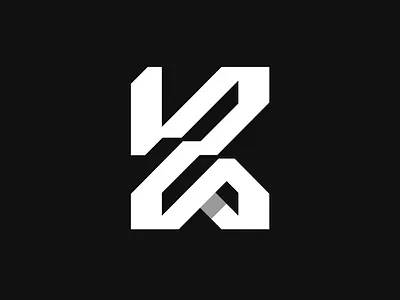 K Monogram black brand branding brid design designer graphic design icon identity illustration k line logo logo designer logotype mark symbol typography vector white