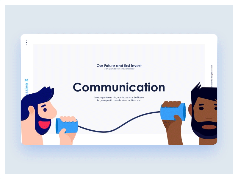Communication Flat Graphic animation communication communication agency communications community designball illustration massive x network powerpoint template pptx presentation presentation template vector