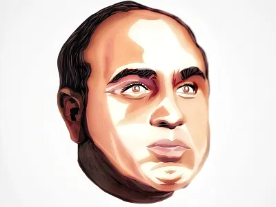 Alphonse Gabriel Capone adobe draw al capone design digital art illustration olbap olbap design olbapdesign vector