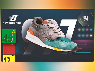 New Balance Customise APP app branding design illustration poster ui website