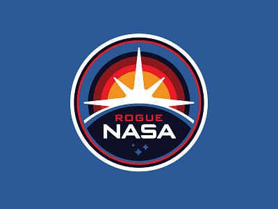 Rogue NASA 1980s art branding design illustration illustrator logo nasa retro roguenasa signalnoise vector