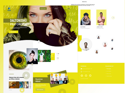 Landing page - Daltonismo design ui ux web