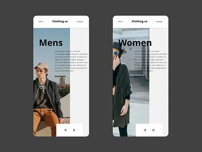 Mobile Fashion Concept adobe adobe xd app clothing concept design fashion ui ux website xd