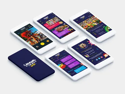 Carnaval de Barranquilla 2019 android app app design barranquilla branding design flat icon illustration ios typography ui ux web website