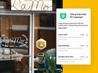 Google Maps | Google Maps Guaranteed coffeeshop design thinking food google google design google maps hello map o2o offline online recommendation shop travel