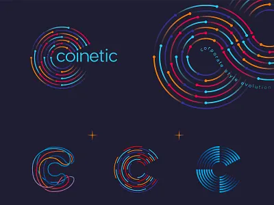 Coinetic identity identity branding logo logo mark symbol