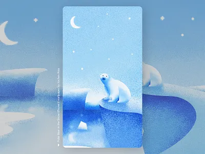 Polar Bear Wallpaper affinity animal animals bear blue cold cute design designer drawing glacier ice illustration lines moon north polar polar bear simple snow
