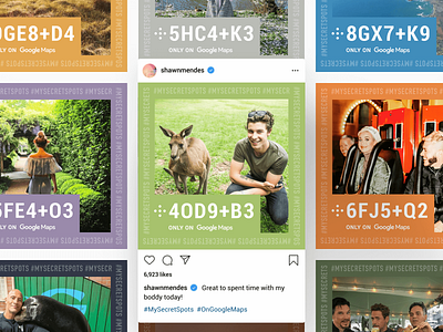 Google Maps | #My Secret Spots advertising campaign celebrity google google design google maps hello instagram map post social social network