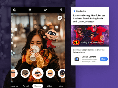 Google Maps | AR Sticker has been Spotted ar augmented reality camera disney effect google google design google maps hello map movie the incredibles