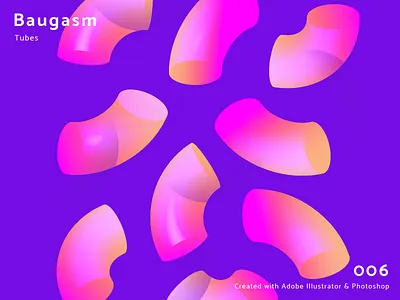 Baugasm Poster 006 abstract baugasm gradient poster