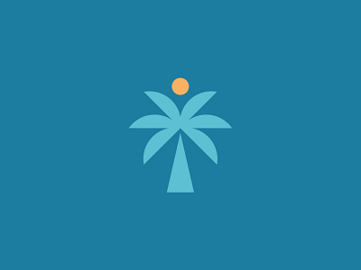 Palm beach brand identity branding icon icon design illustration logo logo design logo identity palm palm tree