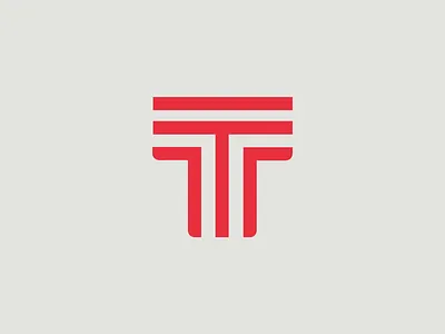 Monogram TL brand flat logo monogram simple