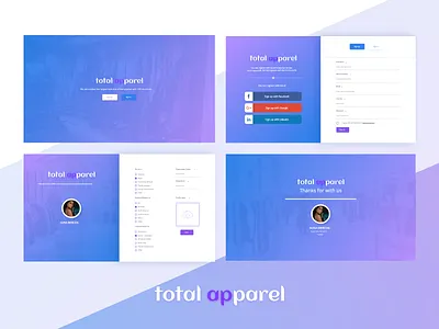 Apparel Website app branding design ui ux web website