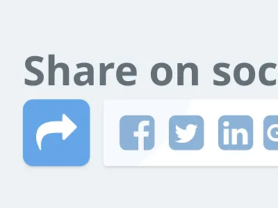 Share Buttons Closeup - Daily UI #010 010 dailyui share share button