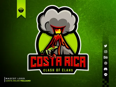 Costa Rican Volcano Mascot Logo costa rica costa rica logo design esport esportlogo esports logo esports logo design gaming logo gaming logos illustration inspiration logo design symbol logo logo design logos logotype mascot design mascot logo mascot logo design mascotlogo volcano logo
