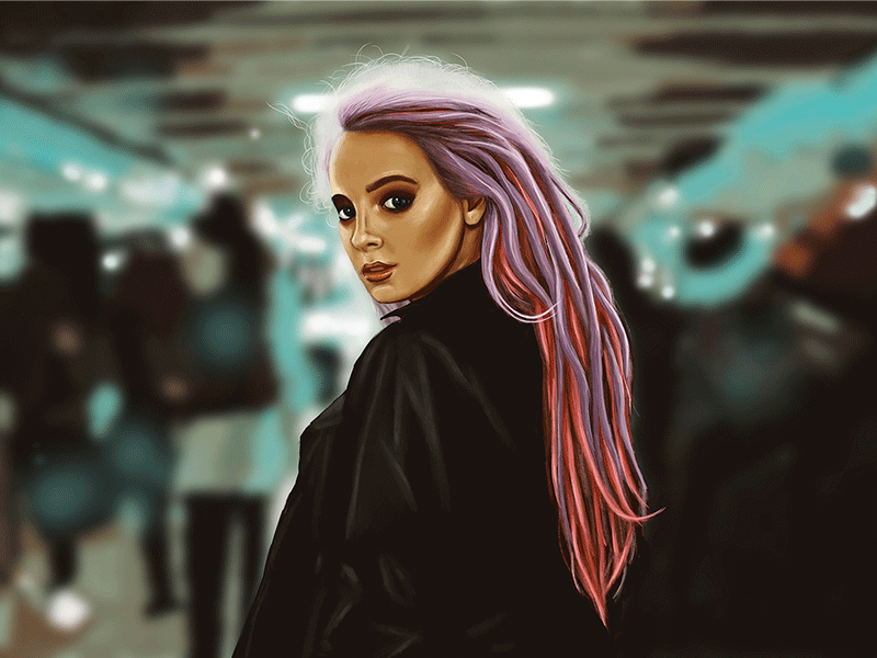 creation process artwork cintiq digital art digital illustration digital painting digital portrait digitalart illustration odessa photoshop portrait portrait art process video processing ukraine