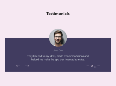Daily UI #039 039 dailyui design testimonials