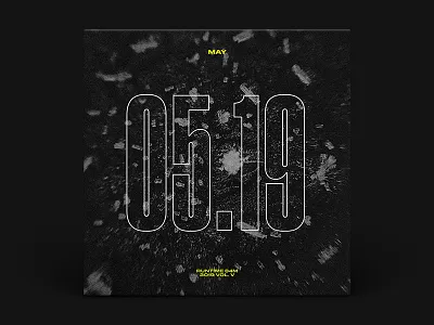 05.19 album art design music photography playlist texture typography