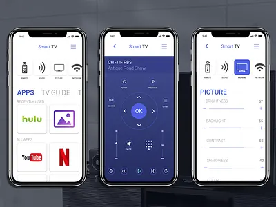 Smart tv app dailyui remote control smart tv