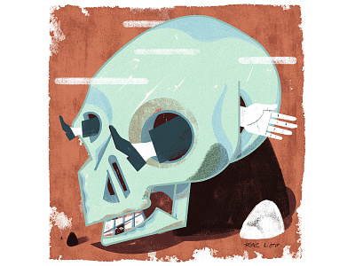Stuck art conceptual design digital illustration mixed media pastel photoshop texture