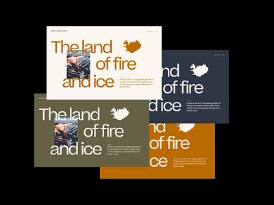 Color exploration for Nordic Travel House art direction colours layout typography ui web design