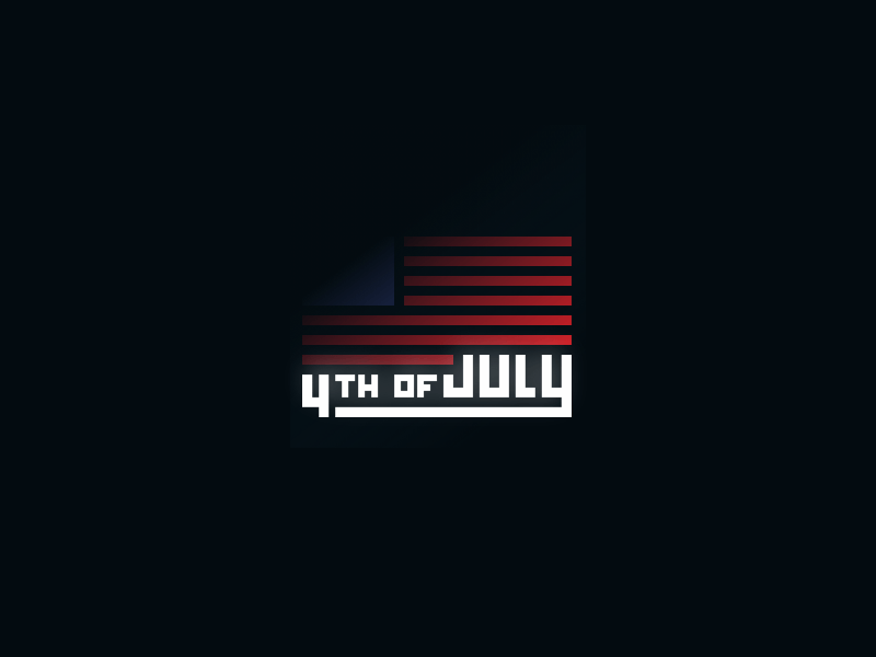 Happy 4th of July ae america animation bold bold lines design fireworks flag illustration independence day july 4th principle stars and stripes vector