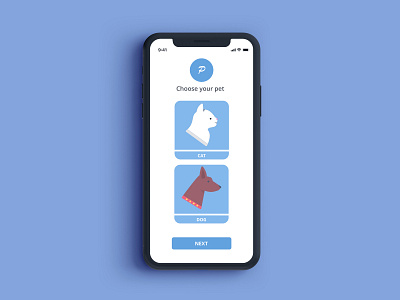 iPhone X Select User Type app dailyui design illustration minimal select user type sketch ui ux