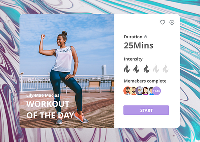 Desktop Workout Of The Day app dailyui design illustration minimal sketch ui ux web website workout of the day