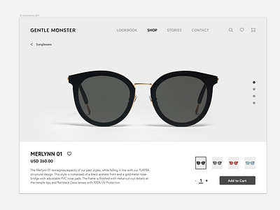 Daily UI 012_E-Commerce design minimal ui ux web website