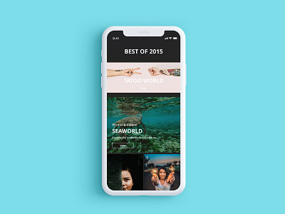 iPhone X Best Of 2015 app best of 2015 dailyui dashboard design illustration minimal sketch ui ux
