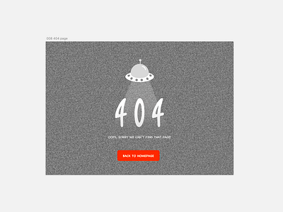 Daily UI 008_404 Page design illustration ui ux web website