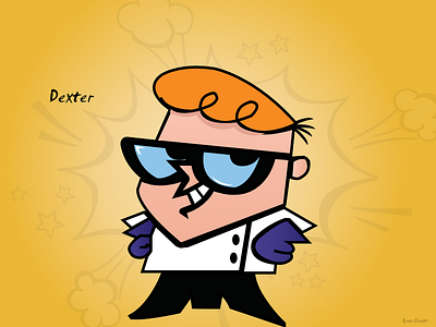 Cartoon Character - Dexter 90s artwork cartoon cartoon illustration character character design clean colorful cute design fan art fanart genius illustration pen tool popular science vector