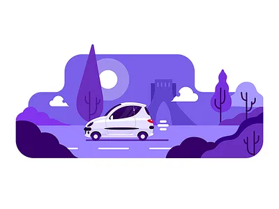 TAP30 illustration car illustration iran lyft peugeot snapp tap30 taxi taxi app tehran transport uber