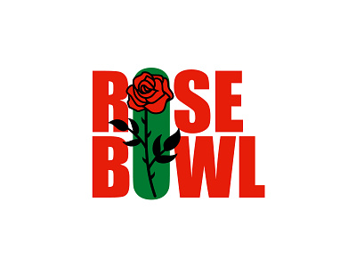 Rose Bowl Concept bowl bowl game branding california design football illustration logo rose rose bowl typography