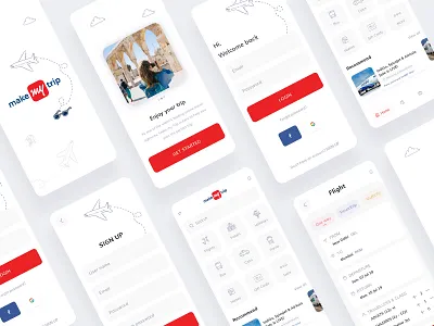 Makemytrip app redesign animation app interaction ios makemytrip roadmap travel travel app traveling trip ux