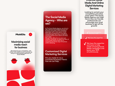 Landing page design fro social media agency app branding design figma graphic design illustration landing page logo typography ui ux vector web website