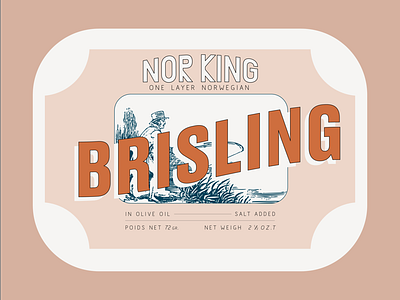 Brisling Sardine Box color packaging sardine
