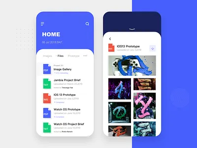 File Sharing App app design ui ux web