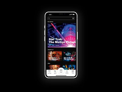 Stream App Concept - Idea Exploration app design design designer ios app minimalistic mobile mobile app design mobile ui streaming ui ux