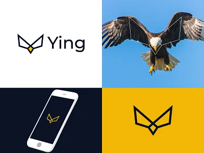 Modern Eagle Logo app bird brand design branding clean design eagle eagle app eagle logo identity design logo design logo icon minimal minimal app logo mobile app logo modern app logo simple logo trending y letter logo y logo