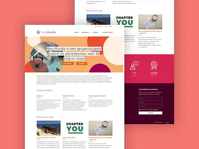 Neo-Mundo: New website circles clean clean design digital design fira sans healthcare neo mundo neo mundo warm website design website designer wordpress