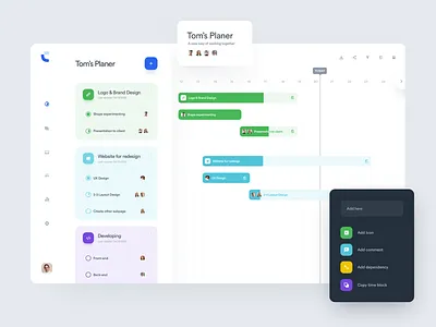 Tom's Planner - Roadmap admin chart design icons roadmap statistics ui uidesign web