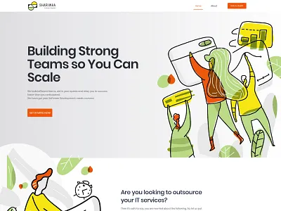 Shariwaa graphic html css illustration landing page design ui ux webdesign webdesigner webdevelopment