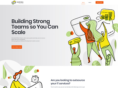 Shariwaa graphic html css illustration landing page design ui ux webdesign webdesigner webdevelopment