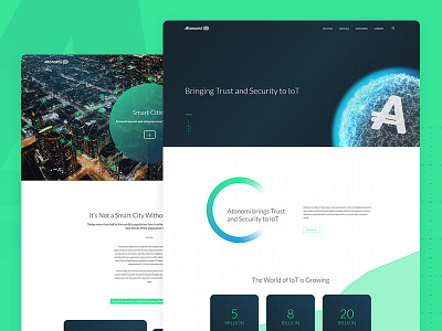 Atonomi Website Design branding design website website design